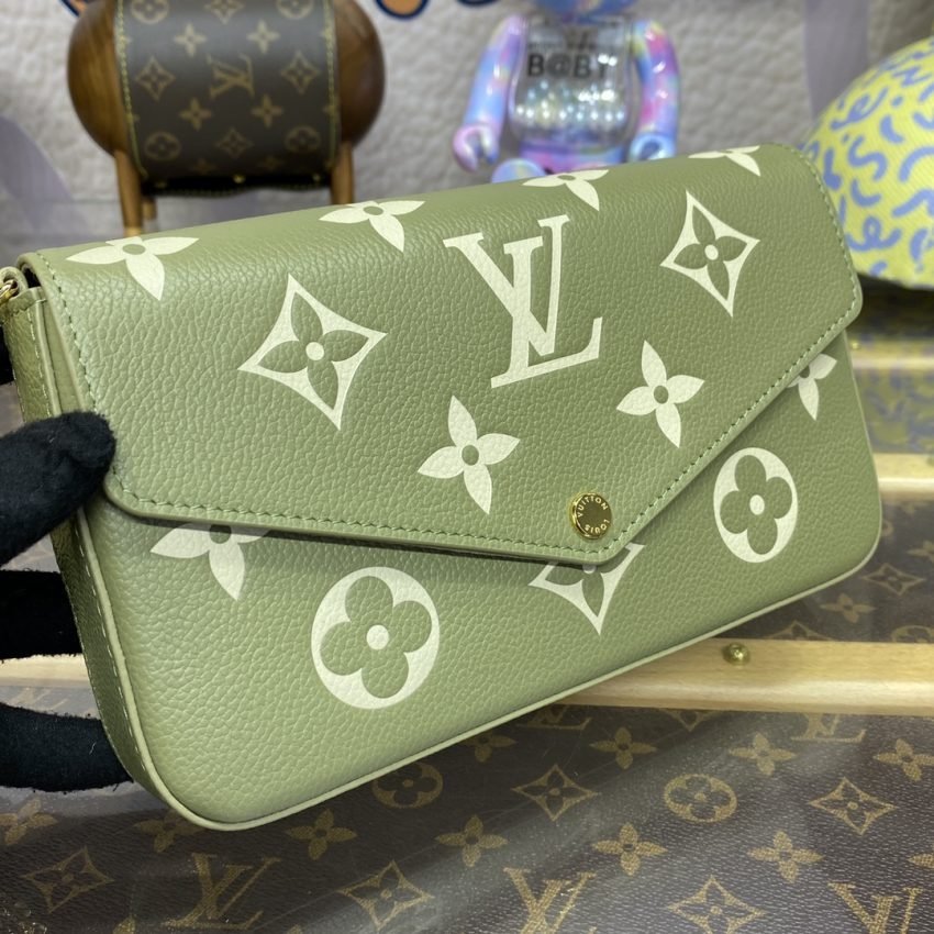 Replica Louis Vuitton Félicie Pochette Green - Image 3