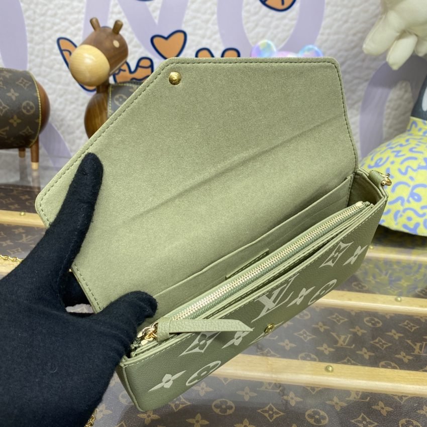 Replica Louis Vuitton Félicie Pochette Green - Image 8