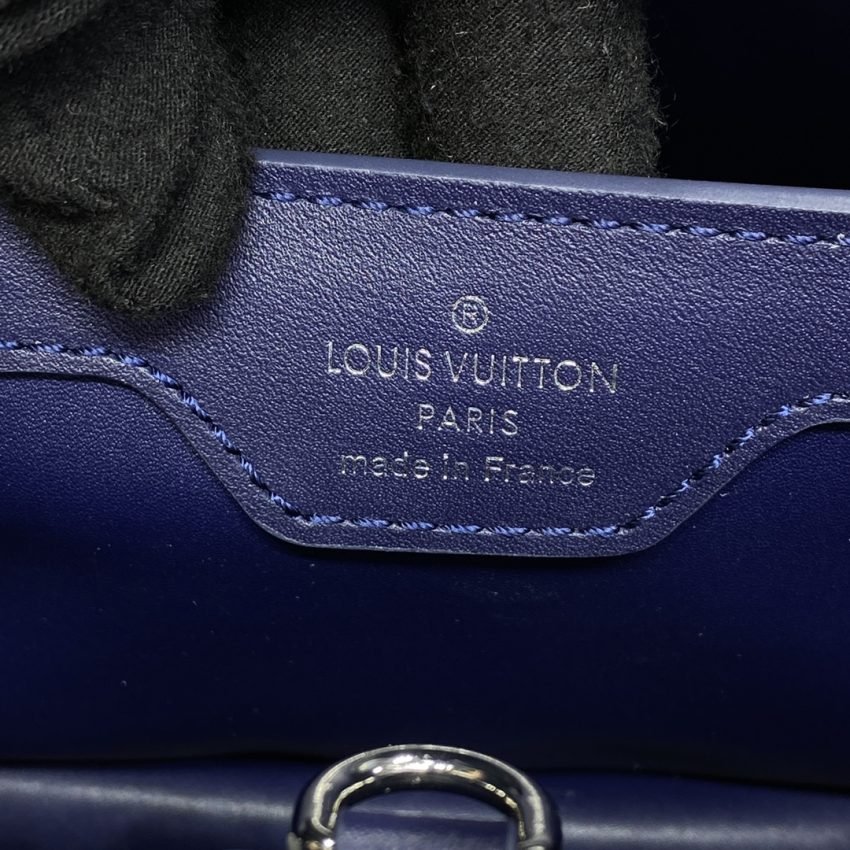 Fake Loius Vuitton Capucines Blue Velvet - Image 7