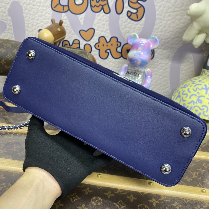 Fake Loius Vuitton Capucines Blue Velvet - Image 2