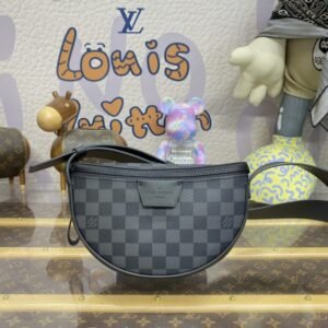 Replica Louis Vuitton Moon Crossbody Black Grid