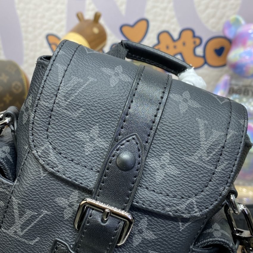 Fake Louis Vuitton Nano Christopher Backpack Black - Image 5