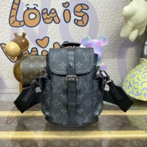 Fake Louis Vuitton Nano Christopher Backpack Black