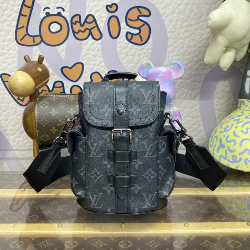 Fake Louis Vuitton Nano Christopher Backpack Black