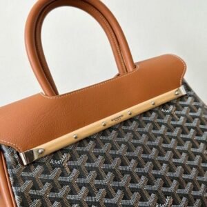 Alternative view of Fake Goyard Saigon Tote Brown