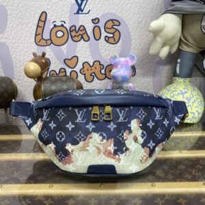 Fake Louis Vuitton Bumbag Discovery Blue Fire