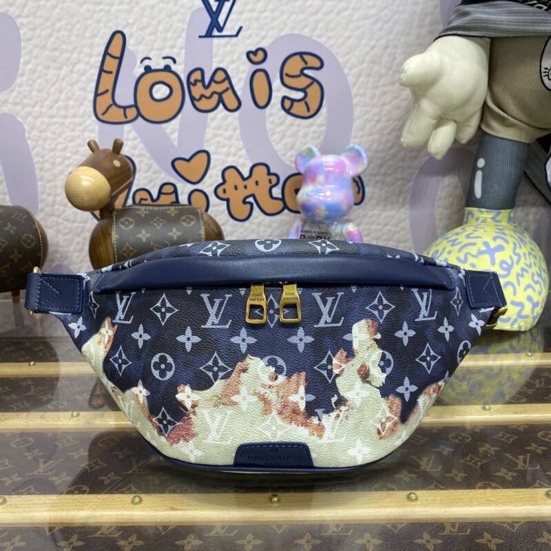 Fake Louis Vuitton Bumbag Discovery Blue Fire