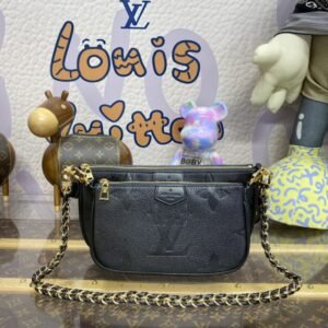 Fake Louis Vuitton Multi Pochette Accessoires Black