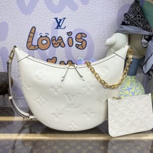 Alternative view of Replica Louis Vuitton Loop Hobo White