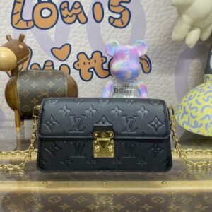 Fake Louis Vuitton Wallet On Chain Metis Black