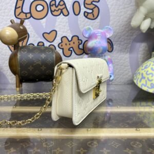 Alternative view of Replica Louis Vuitton Wallet On Chain Metis White