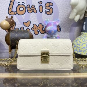 Replica Louis Vuitton Wallet On Chain Metis White