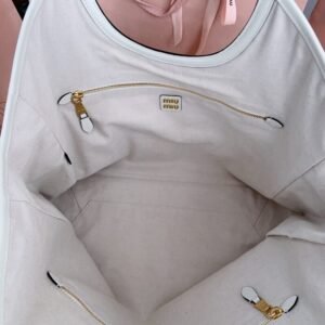 Alternative view of Fake Miu Miu Ivy Tote White