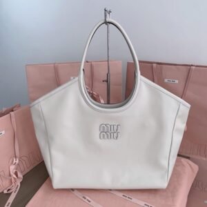 Fake Miu Miu Ivy Tote White