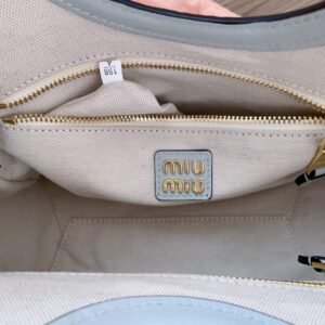 Alternative view of Fake Miu Miu Ivy Small Tote Grey