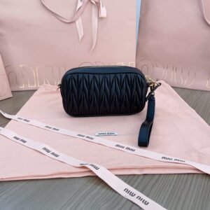 Alternative view of Replica Miu Miu Clutch Black