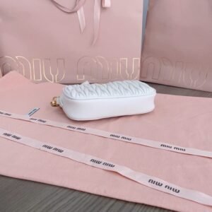 Alternative view of Fake Miu Miu Clutch White