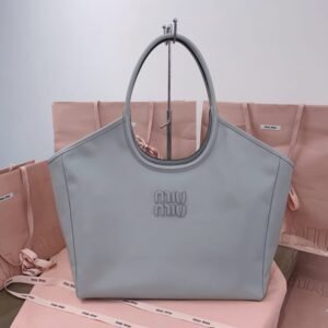Replica Miu Miu Ivy Tote Grey