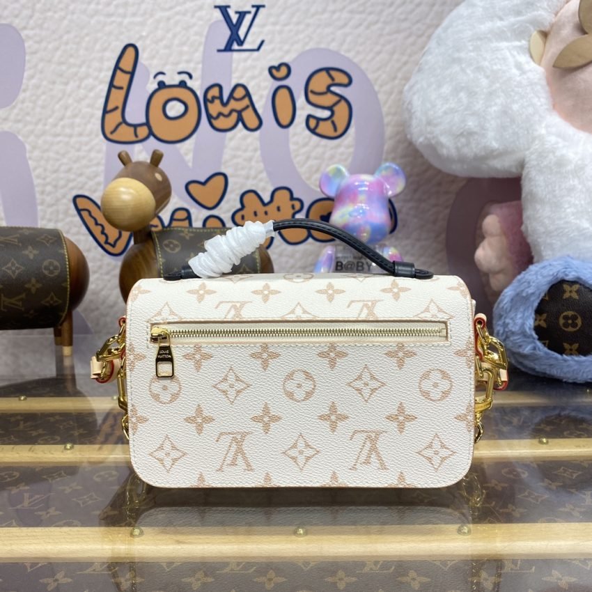 Replica Louis Vuitton Pochette Metis East West Pink - Image 3