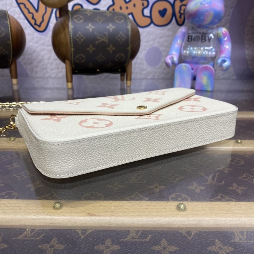 Replica Louis Vuitton Félicie Pochette White Pink - Image 2