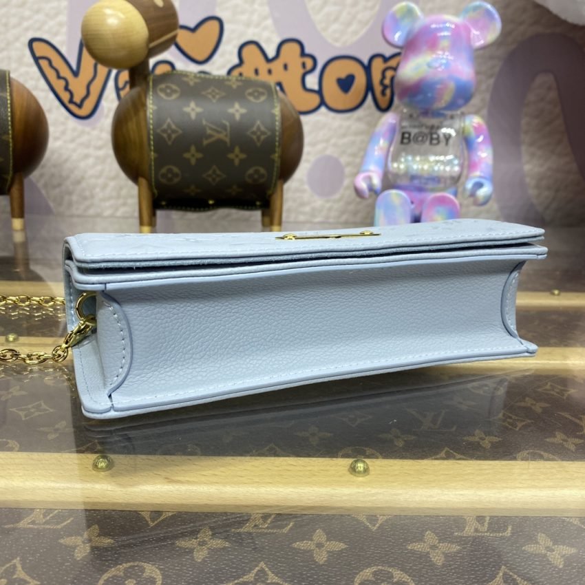 Replica Louis Vuitton Wallet On Chain Lily Sky Blue - Image 4