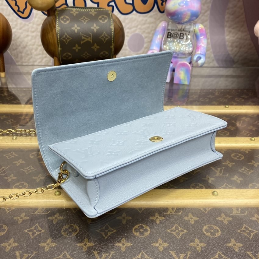 Replica Louis Vuitton Wallet On Chain Lily Sky Blue - Image 8