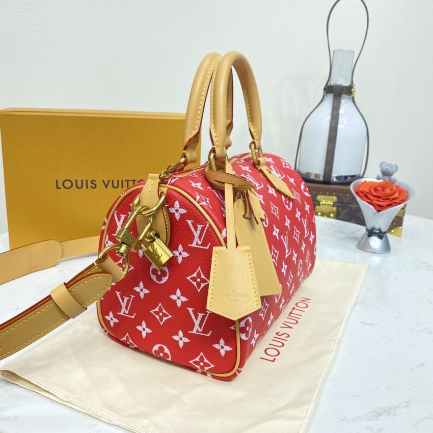 Replica Louis Vuitton Speedy P9 Bandouliere 25 Red - Image 3