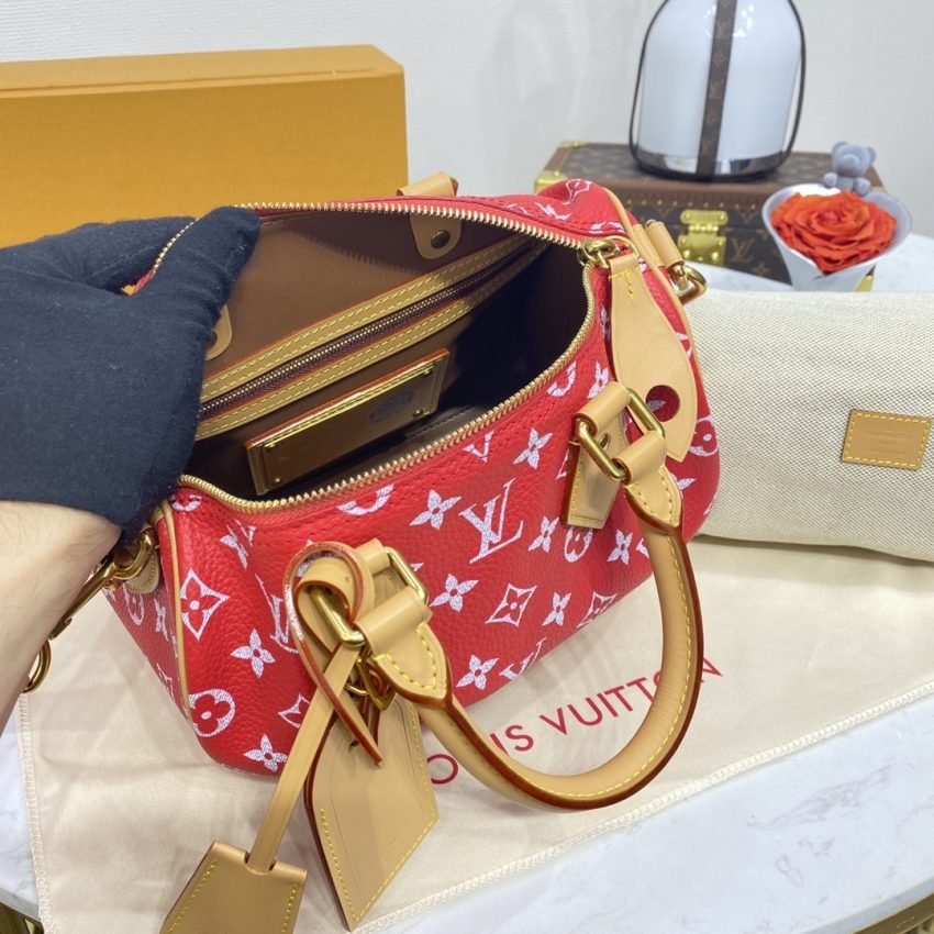 Replica Louis Vuitton Speedy P9 Bandouliere 25 Red - Image 4