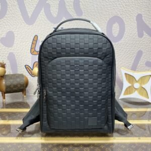 Replica Louis Vuitton Avenue Backpack Black Grid