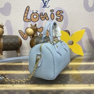Alternative view of Replica Louis Vuitton Speedy Bandouliere 20 Sky Blue