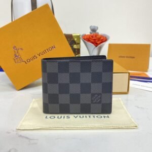 Louis Vuitton Slender Wallet Black Grid