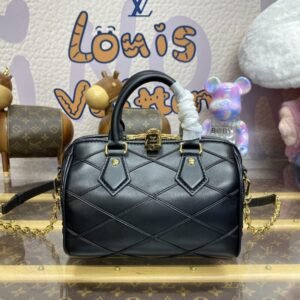 Fake Louis Vuitton Speedy Bandouliere 20 Black