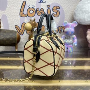 Alternative view of Replica Louis Vuitton Speedy Bandouliere 20 Beige