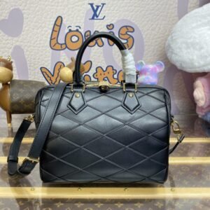 Replica Louis Vuitton Speedy Bandouliere 25 Full Black