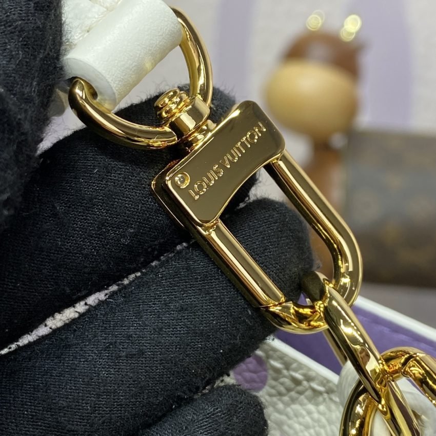Fake Louis Vuitton Neonoe Bb Bag White – Purple - Image 3