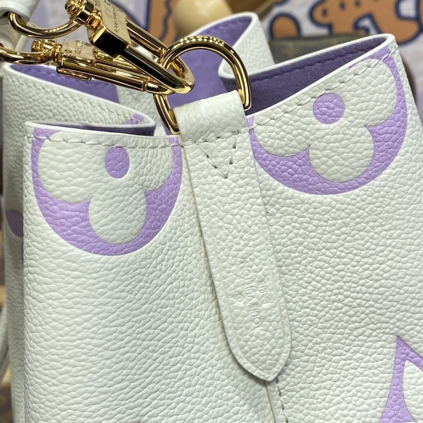 Fake Louis Vuitton Neonoe Bb Bag White – Purple - Image 4