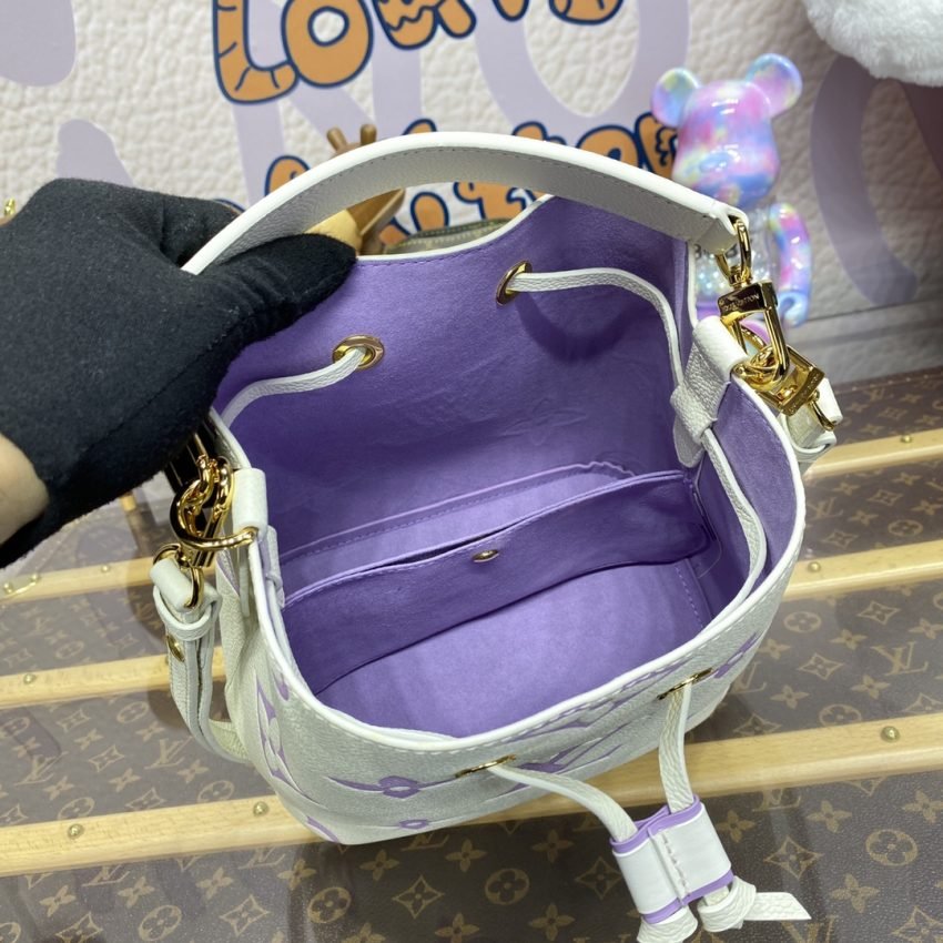 Fake Louis Vuitton Neonoe Bb Bag White – Purple - Image 6