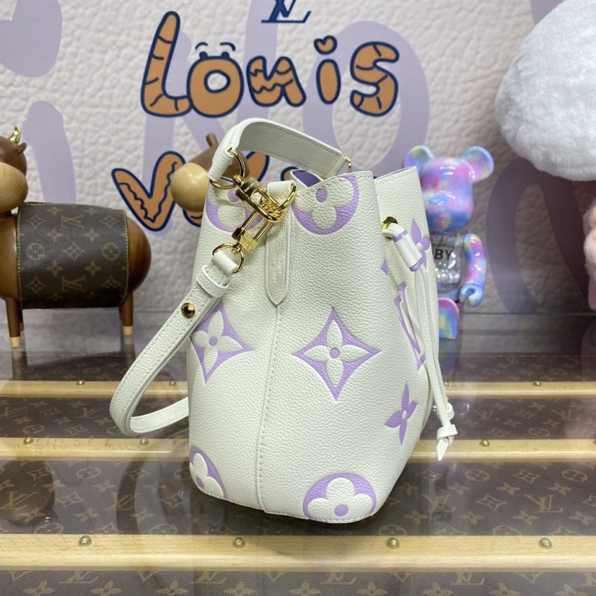 Fake Louis Vuitton Neonoe Bb Bag White – Purple - Image 7