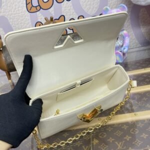 Alternative view of Replica Louis Vuitton Twist West Pochette White