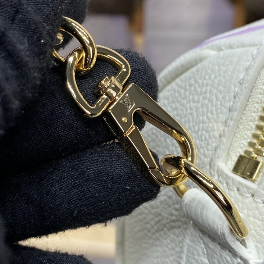 Replica Louis Vuitton Speedy Bandouliere 20 White Purple - Image 4