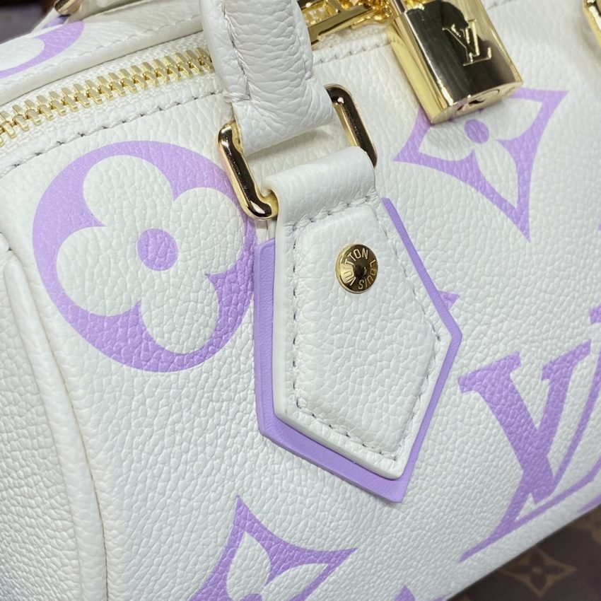 Replica Louis Vuitton Speedy Bandouliere 20 White Purple - Image 6