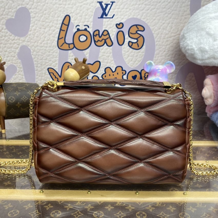 Fake Louis Vuitton Go – 14 Brown - Image 6