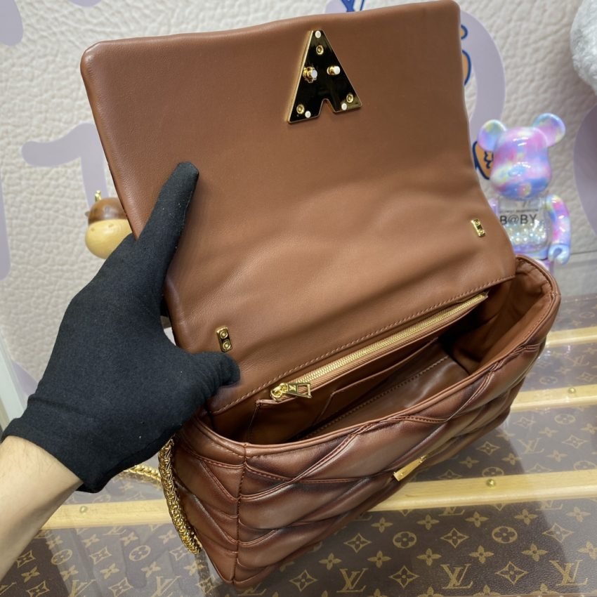 Fake Louis Vuitton Go – 14 Brown - Image 8