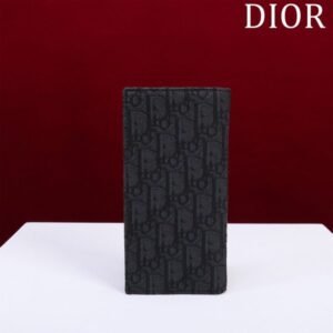 Alternative view of Replica Dior Long Jacquard Wallet Black
