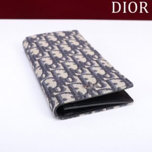 Alternative view of Replica Dior Long Jacquard Wallet White