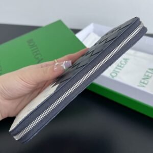 Alternative view of Replica Bottega Veneta Zip Long Wallet White&Blue