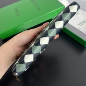 Alternative view of Replica Bottega Veneta Zip Long Wallet Green Grid