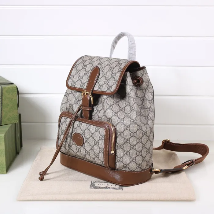 Replica Gucci Backpack With Interlocking G - Image 2