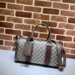 Fake Gucci Small Ophidia GG Web Duffle Bag