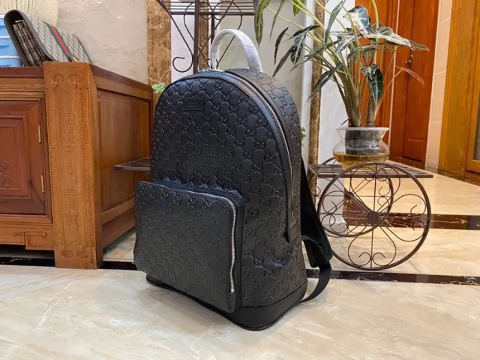 Fake Gucci Medium GG Backpack With Tag - Image 9